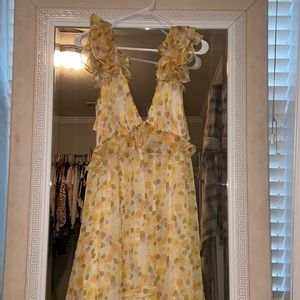 VICI Collection Yellow Floral Maxi